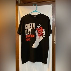 Green Day concert tee shirt black n red by Tultex size medium